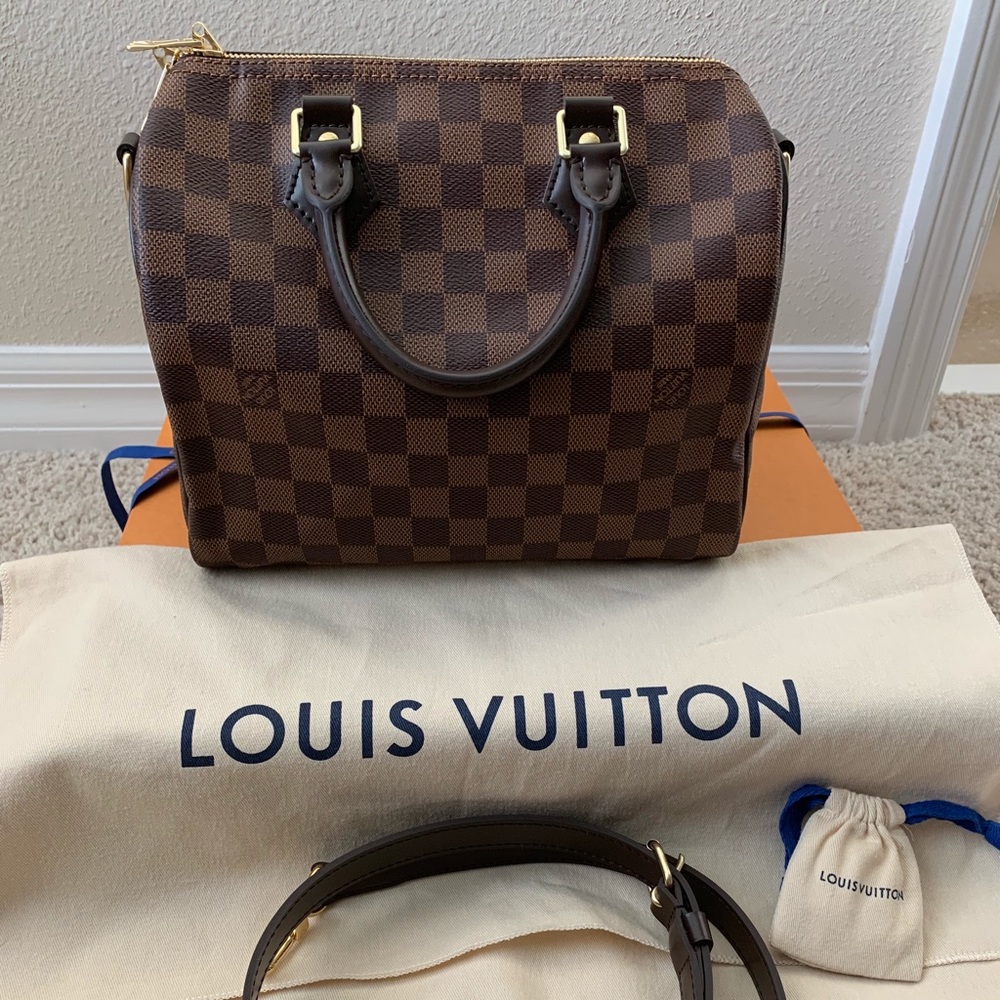 💥SOLD💥LV Speedy25 Bandouliere Damier Ebene